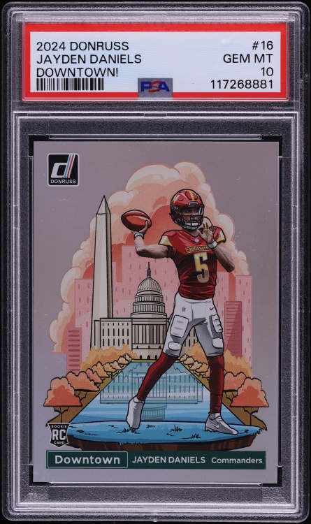 2024 Donruss Downtown Jayden Daniels ROOKIE #16 PSA 10 GEM MINT