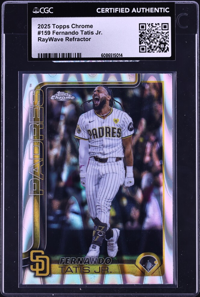 2025 Topps Chrome Logofractor Fernando Tatis Jr. #159 CGC AUTH on