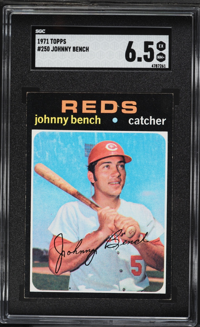 1971 Topps Johnny Bench #250 SGC 6.5 EXMT+