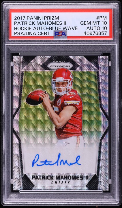 2017 Panini Prizm Silver Patrick Mahomes II ROOKIE #269 PSA 9 MINT