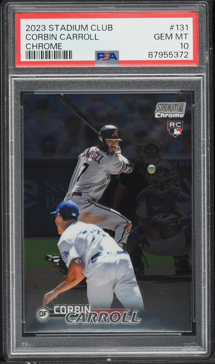2023 Stadium Club Chrome Corbin Carroll ROOKIE #131 PSA 10 GEM MINT