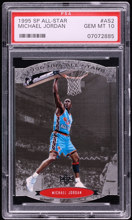 1995 SP All-Stars Die-Cut Michael Jordan #AS2 PSA 10 GEM MINT