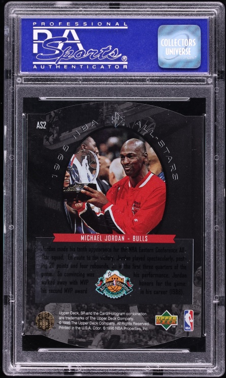 1995 SP All-Stars Die-Cut Michael Jordan #AS2 PSA 10 GEM MINT