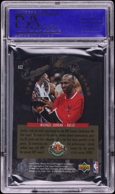 1995 SP All-Stars Gold Die-Cut Michael Jordan #AS2 PSA 10 GEM MINT