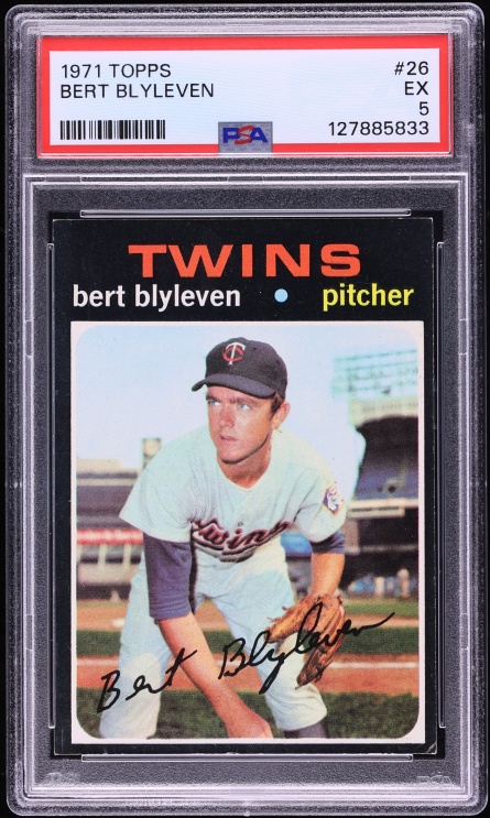 1971 Topps Bert Blyleven ROOKIE #26 PSA 5 EX