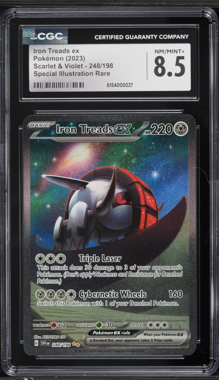 2023 Pokemon Scarlet & Violet SIR Iron Treads ex #248 CGC 8.5 NM-MT+