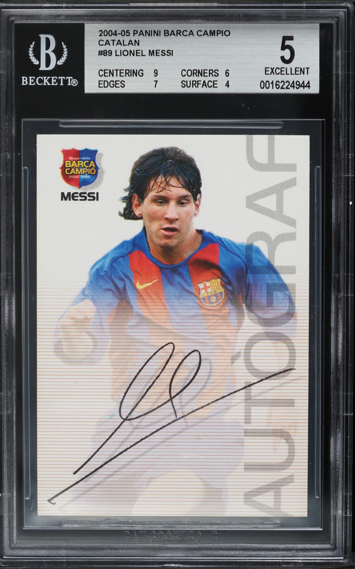 【PSA6】メッシ PANINI 04-05 ルーキーカード PSA6】メッシ PANINI 04-05 ルーキーカード PSA6】メッシ PANINI 04-05