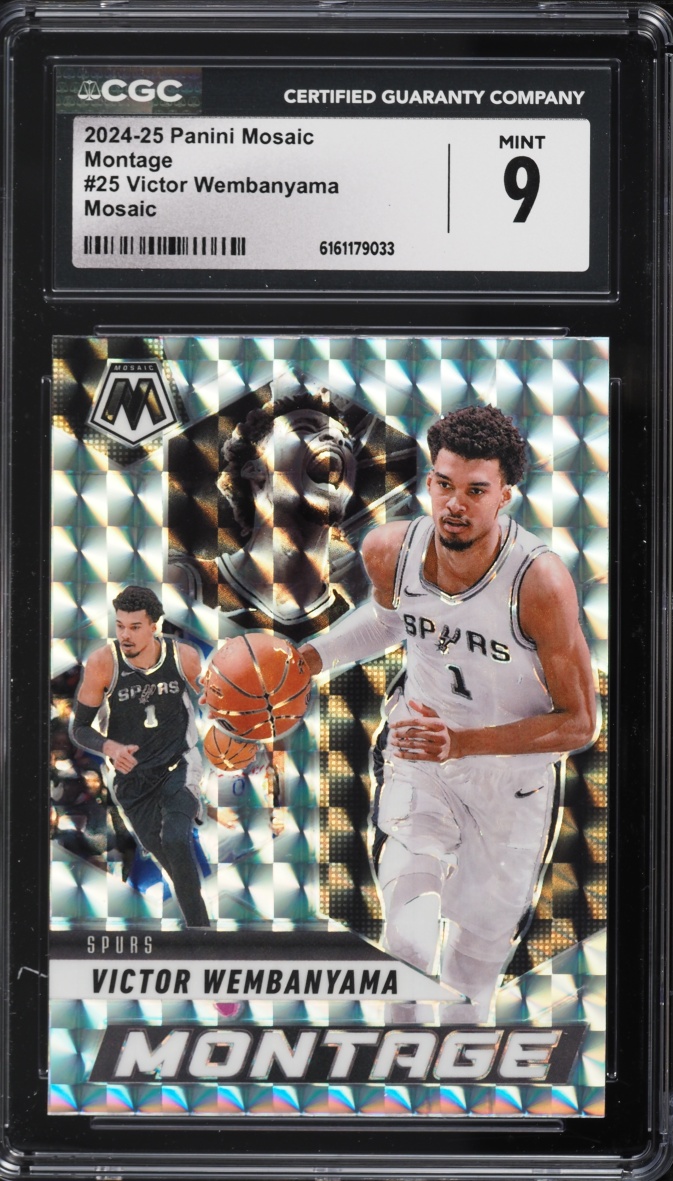 2024 Panini Mosaic Montage Victor Wembanyama #25 CGC 9 MINT