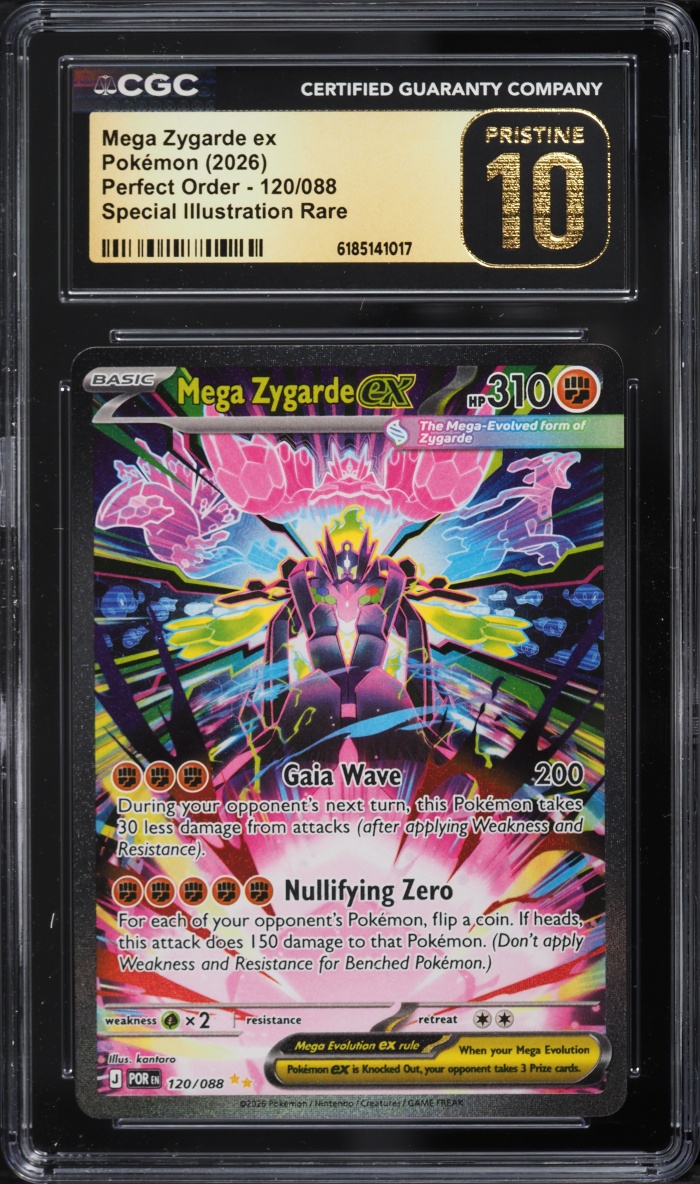 2026 Pokemon Mega Evolution Perfect Order SIR Mega Zygarde EX #120 CGC 10 PRISTINE
