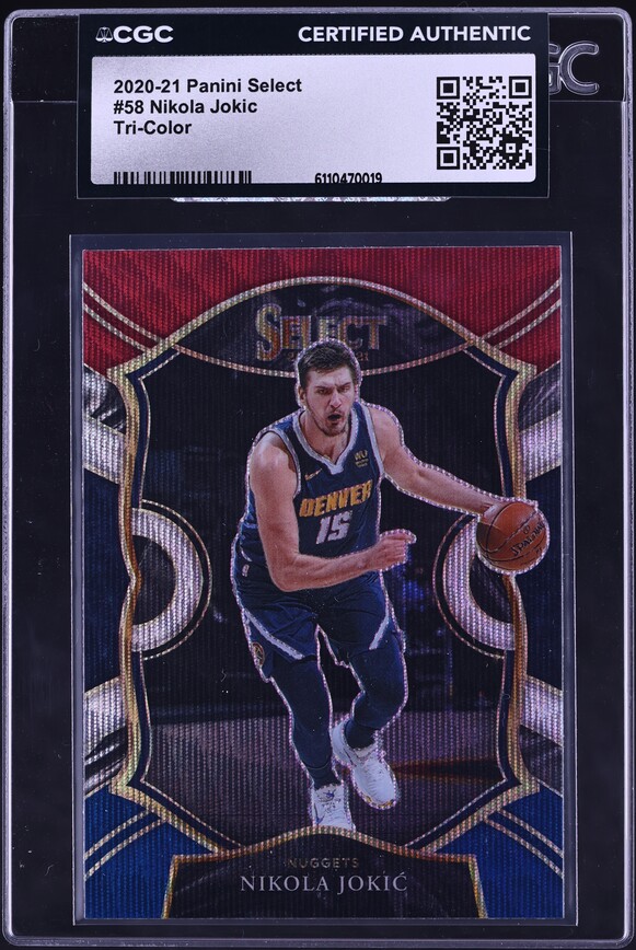 2020 Absolute Memorabilia Orange Nikola Jokic #26 PSA 9 MINT on