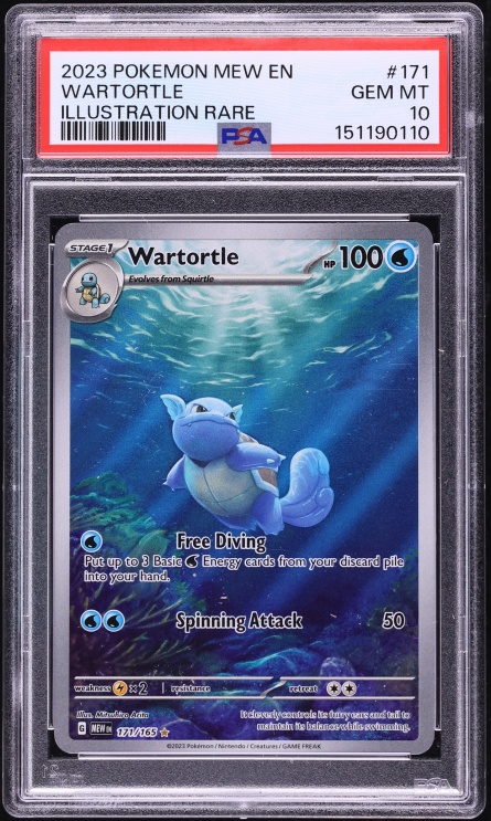2023 Pokemon Scarlet & Violet 151 IR Wartortle #171 PSA 10 GEM MINT