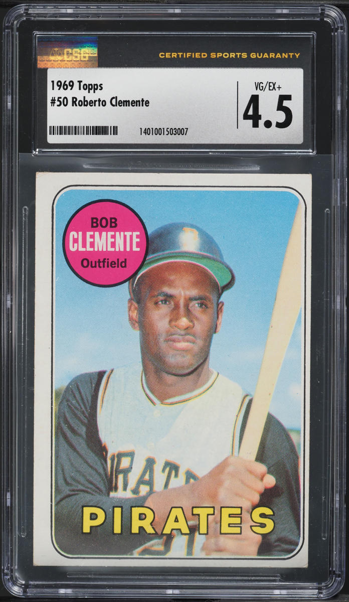 1969 Topps Roberto Clemente #50 CSG 4.5 VGEX+