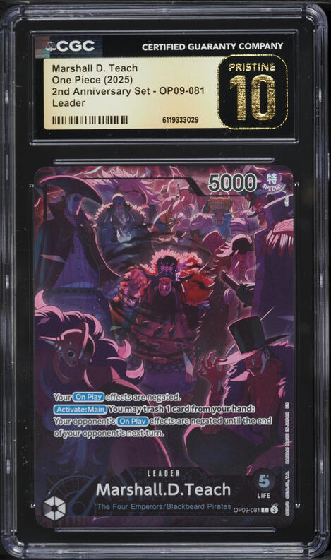 2024 One Piece Japanese Emperors Wanted Alt Art Marshall D. Teach