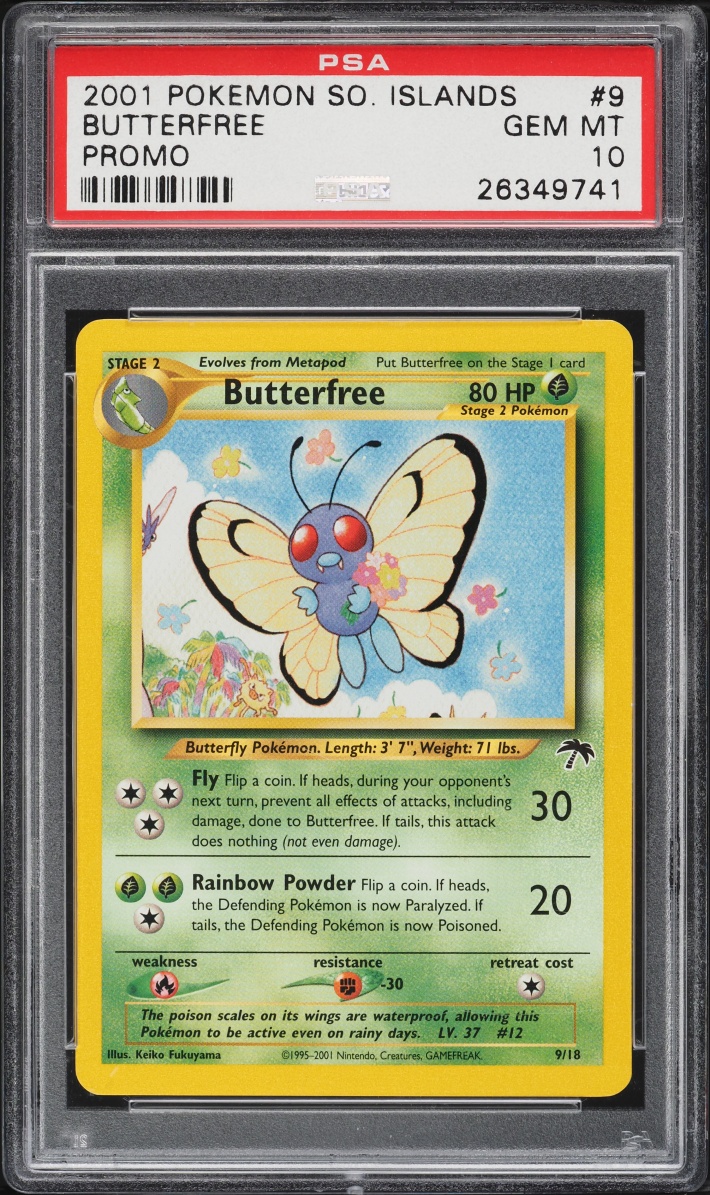 2001 Pokemon Southern Islands Promo Butterfree #9 PSA 10 GEM MINT