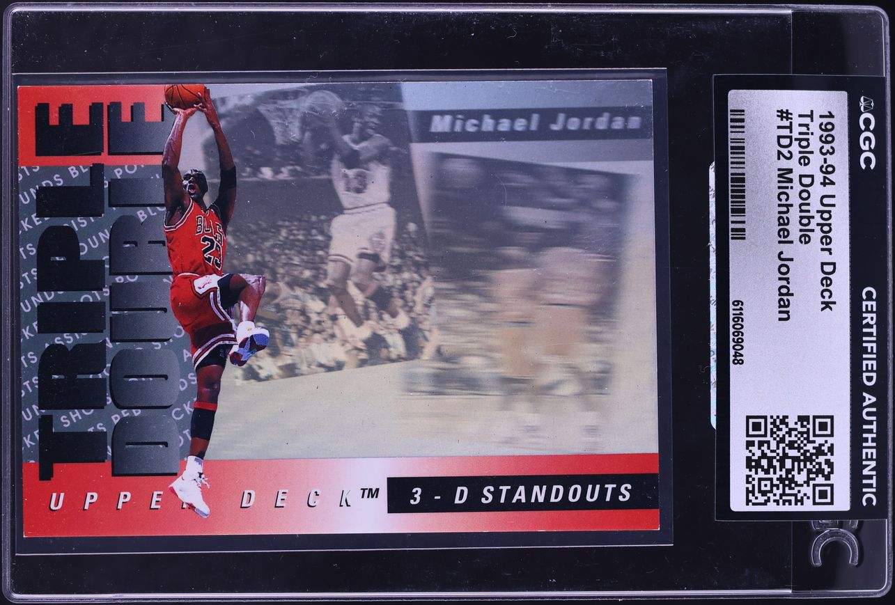 1993 Upper Deck Triple Double Michael Jordan #TD2 CGC AUTH