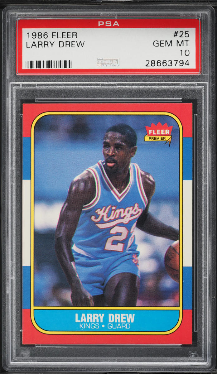 1986 Fleer Basketball Larry Drew #25 PSA 10 GEM MINT