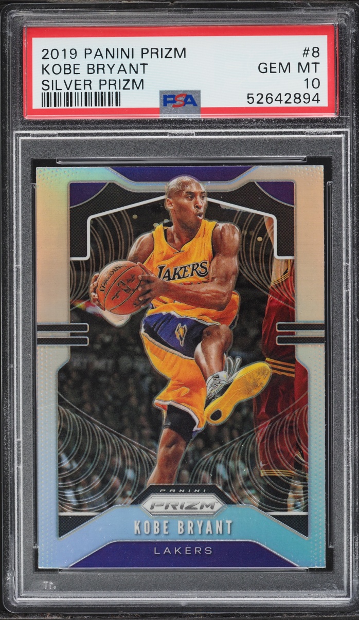2019 Panini Prizm Silver Kobe Bryant #8 PSA 10 GEM MINT