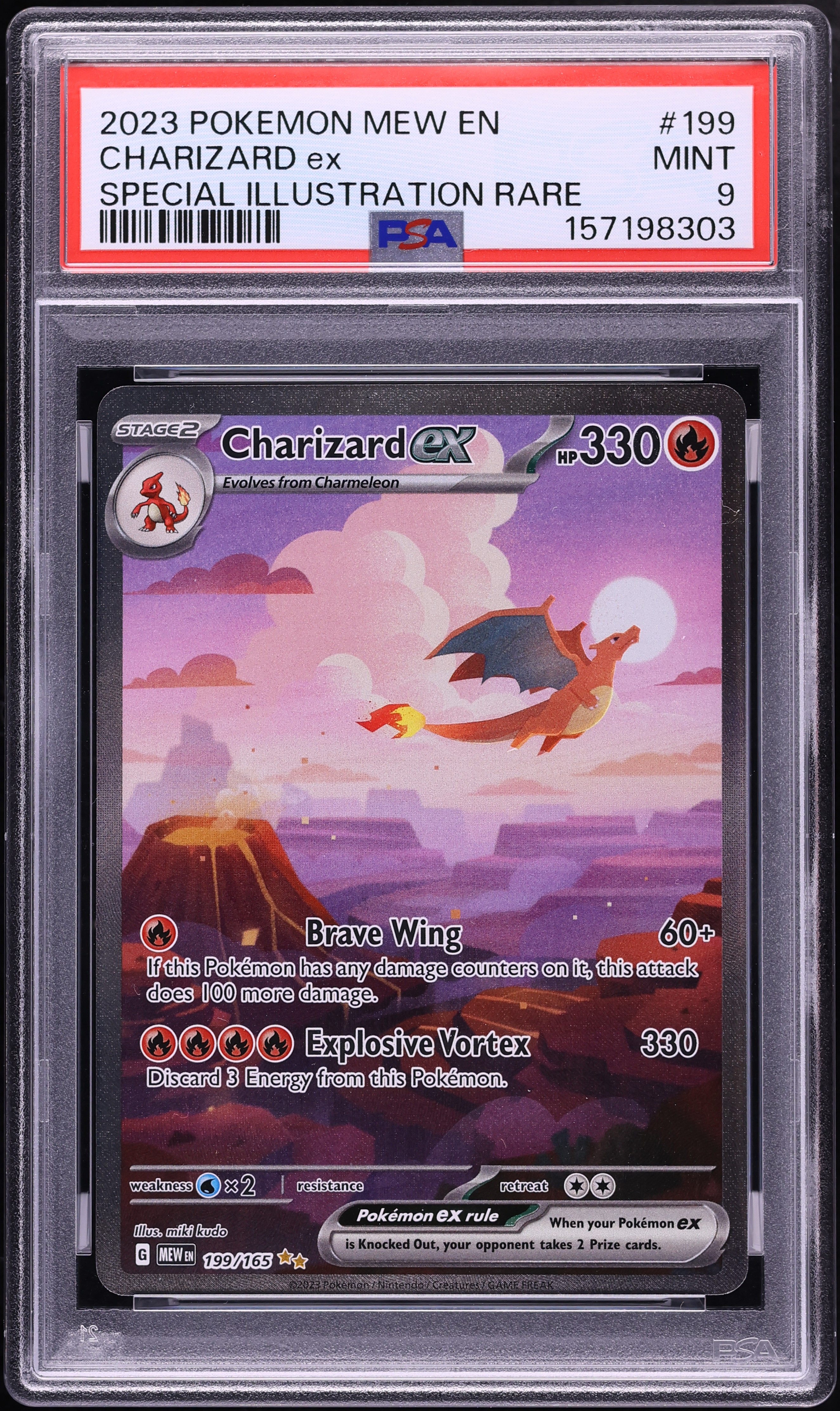 2023 Pokemon Scarlet & Violet 151 SIR Charizard ex #199 PSA 9 MINT
