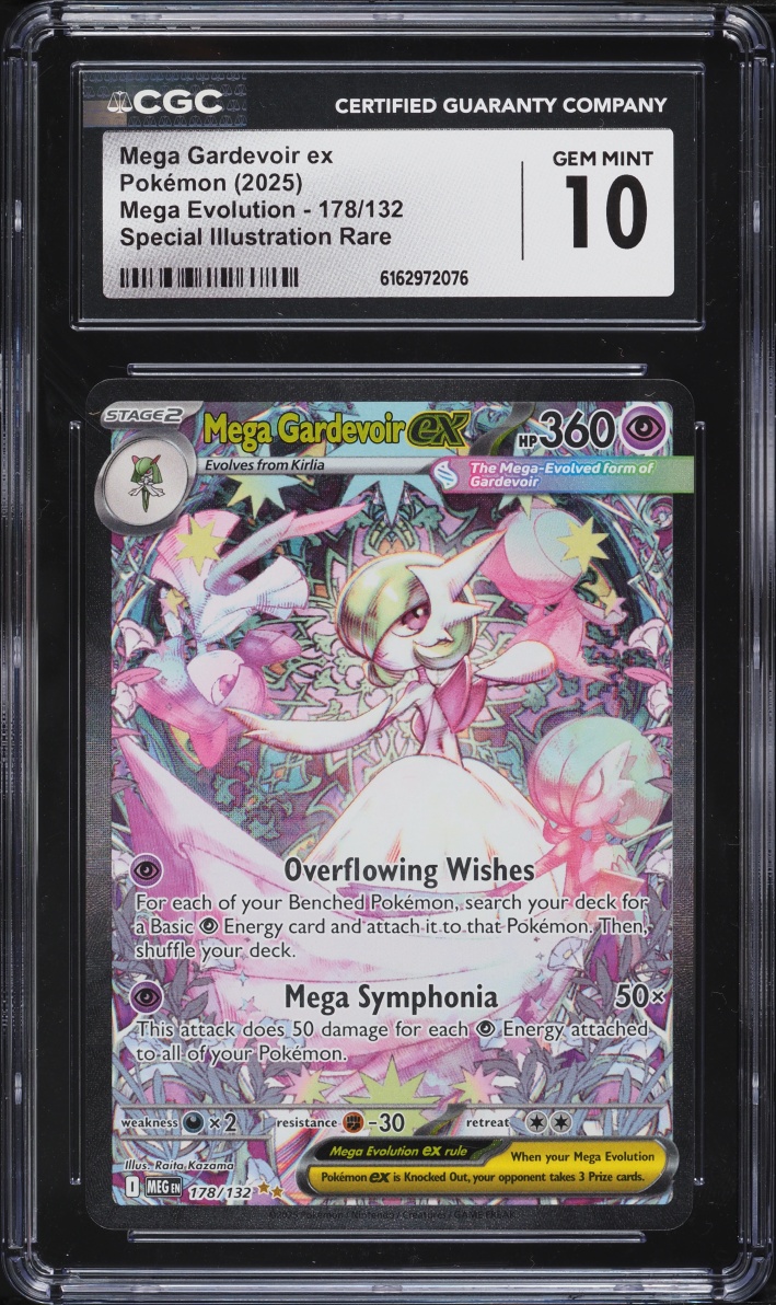 2025 Pokemon Mega Evolution SIR Mega Gardevoir EX #178 CGC 10 GEM MINT