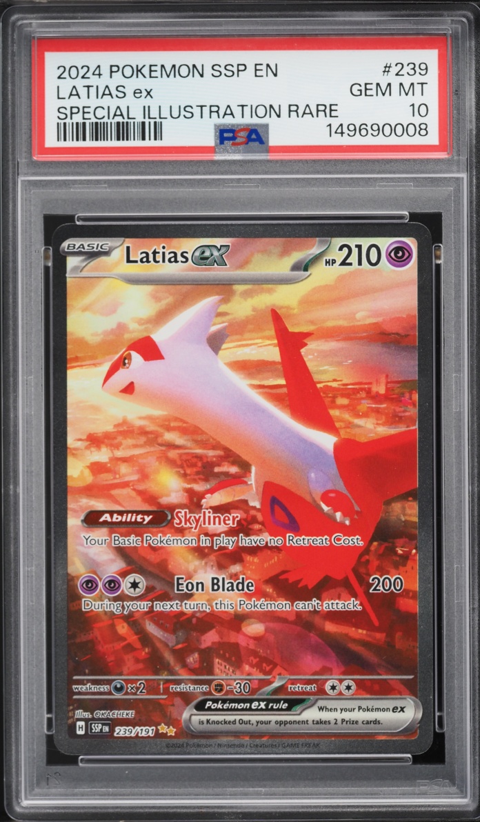 2024 Pokemon Scarlet & Violet Surging Sparks SIR Latias ex #239 PSA 10 GEM MINT