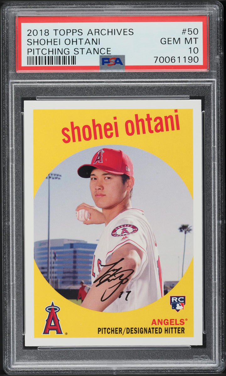 2018 Topps Chrome Pink Refractor Shohei Ohtani ROOKIE #150 PSA 10