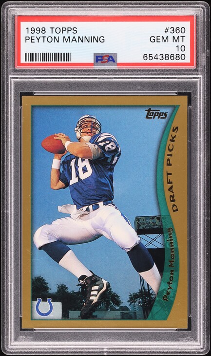 その他 1998 ULTRA PEYTON MANNING ROOKIE 1998 Fleer Ultra PEYTON MANNING #416 Rookie RC Indianapolis Colts