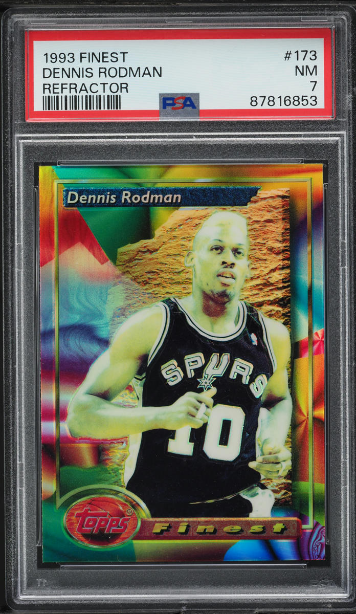 1993 Finest Refractor Dennis Rodman #173 PSA 7 NRMT
