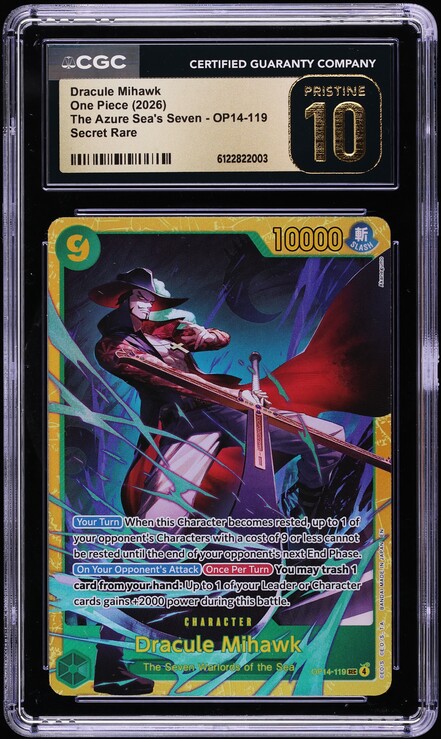 2025 One Piece Promos Release Event Winner Alt Art Dracule Mihawk