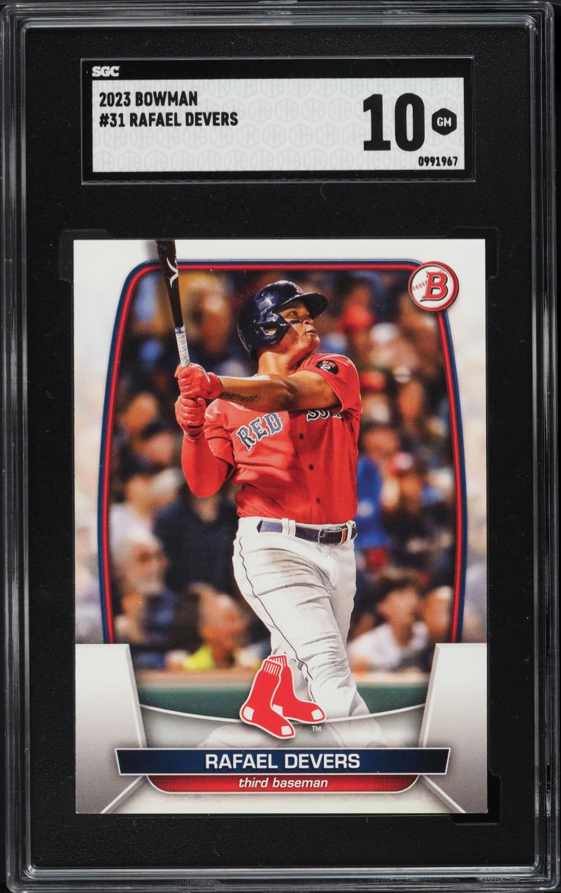 2023 Bowman Rafael Devers #31 SGC 10 GEM MINT