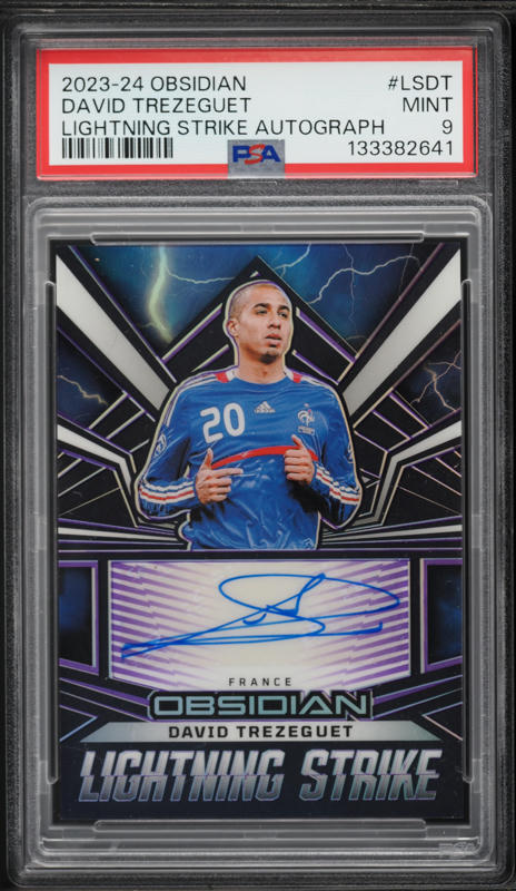 2023 Panini Obsidian Jaxon Smith-Njigba #186 Signature PSA 9 on