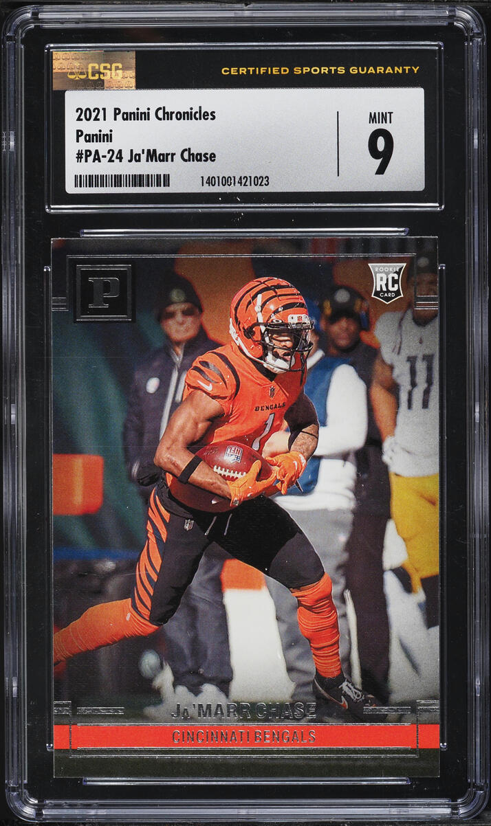 2021 Panini Chronicles Ja'Marr Chase ROOKIE #PA-24 CSG 9 MINT