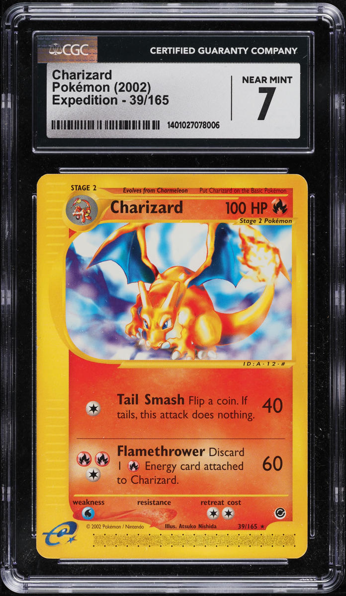 2002 Pokemon Expedition Charizard #39 CGC 7 NRMT