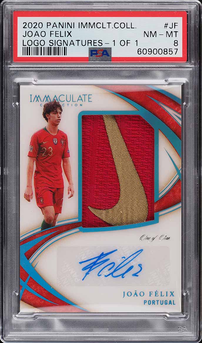 2020 Immaculate Collection Logo Joao Felix PATCH AUTO 1/1 #LS-SF PSA 8 NM-MT