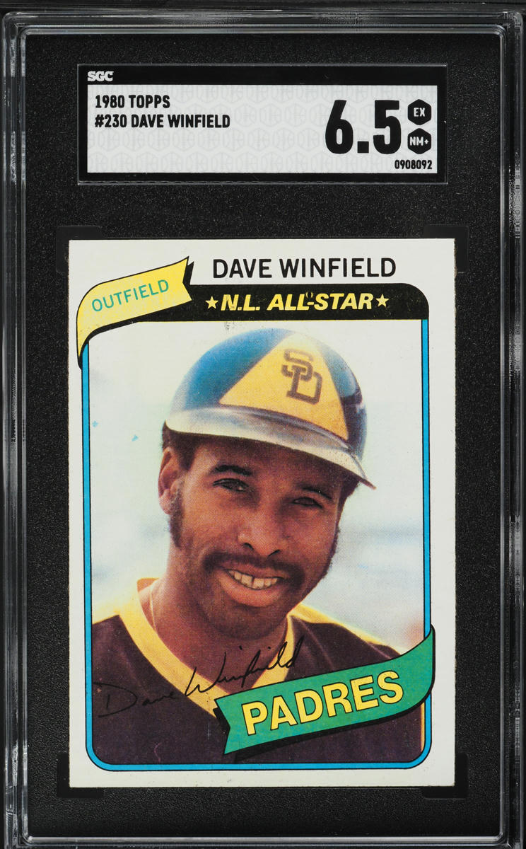 1980 Topps Dave Winfield ALL-STAR #230 SGC 6.5 EXMT+