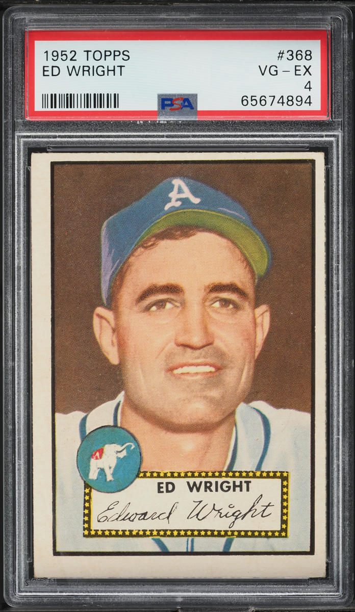 1952 Topps Ed Wright #368 PSA 4 VGEX
