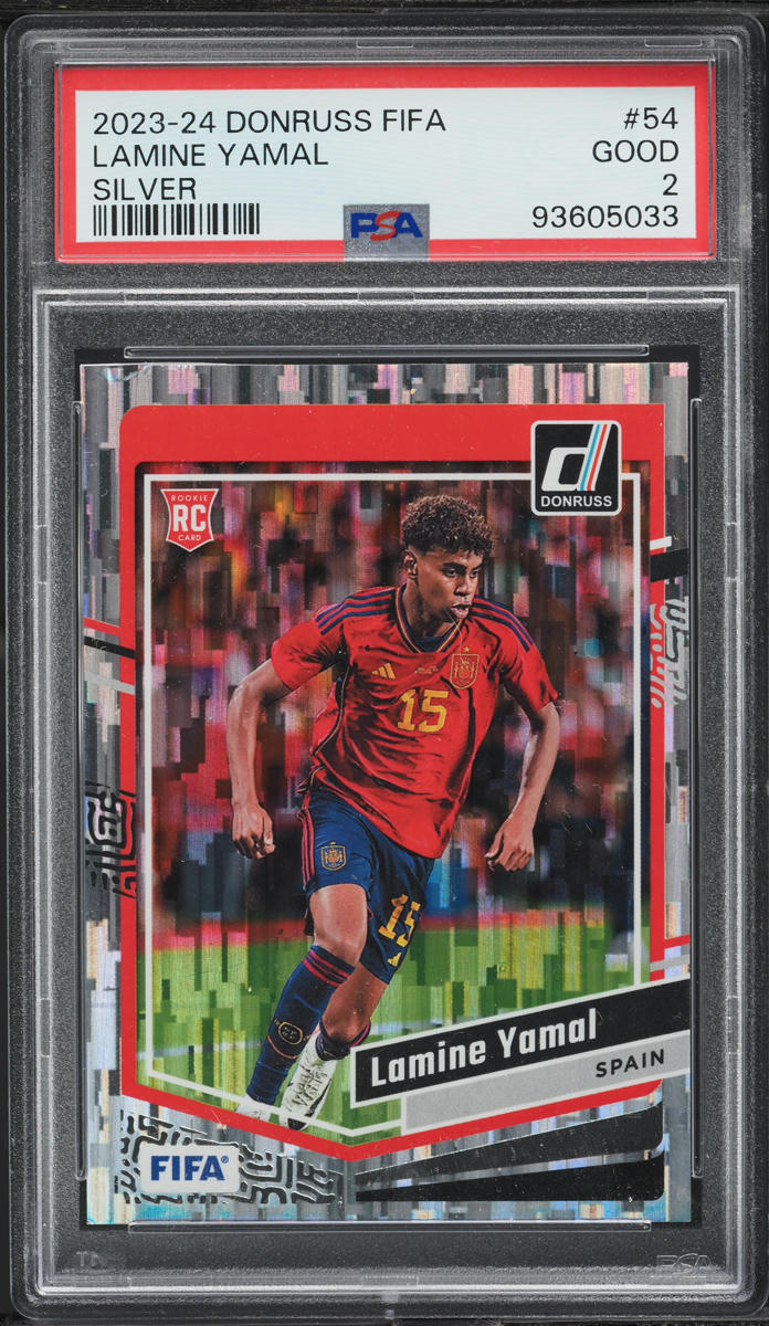 2023 Donruss FIFA Silver Lamine Yamal ROOKIE #54 PSA 2 GD