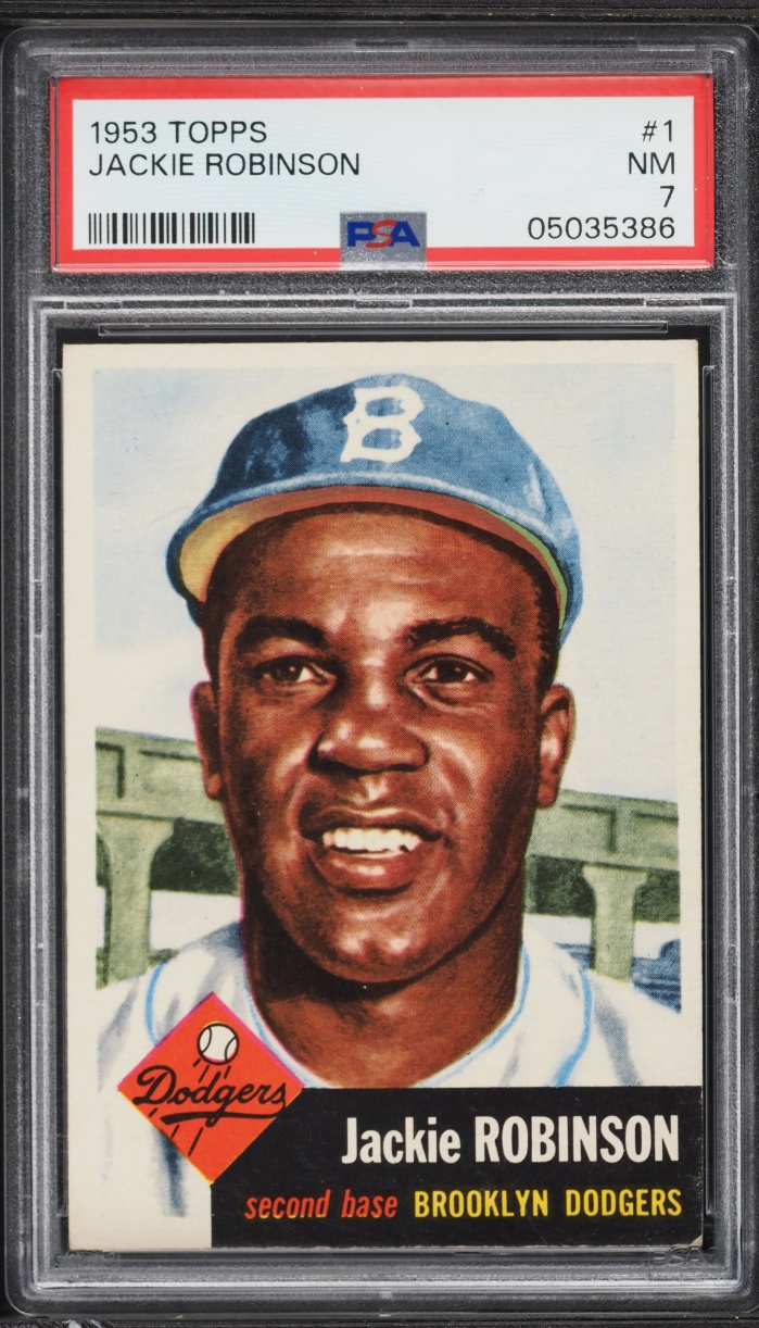 1953 Topps Jackie Robinson #1 PSA 7 NRMT