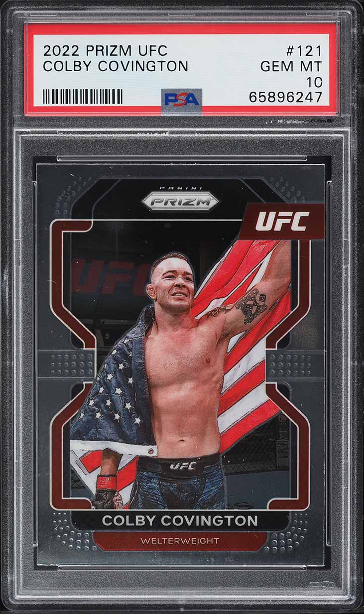 2022 Panini Prizm UFC Colby Covington #121 PSA 10 GEM MINT