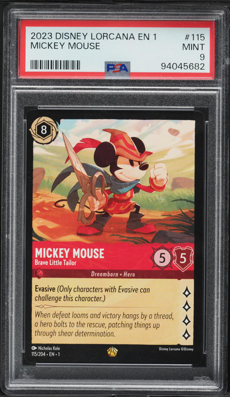 2022 Disney Lorcana Promo D23 Expo Mickey Mouse #1 PSA 10 GEM MINT