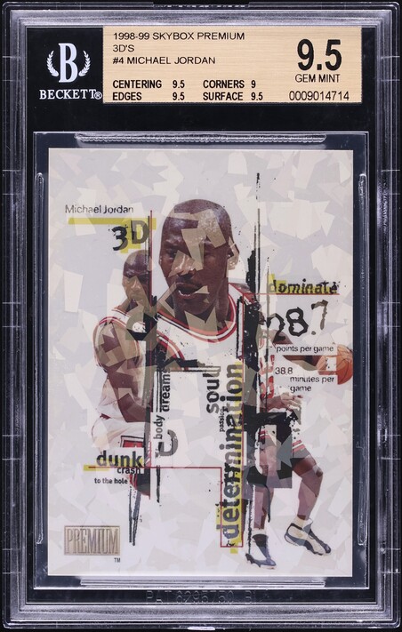 1998 Skybox Thunder Noyz Boyz Michael Jordan #9 BGS 9.5 GEM