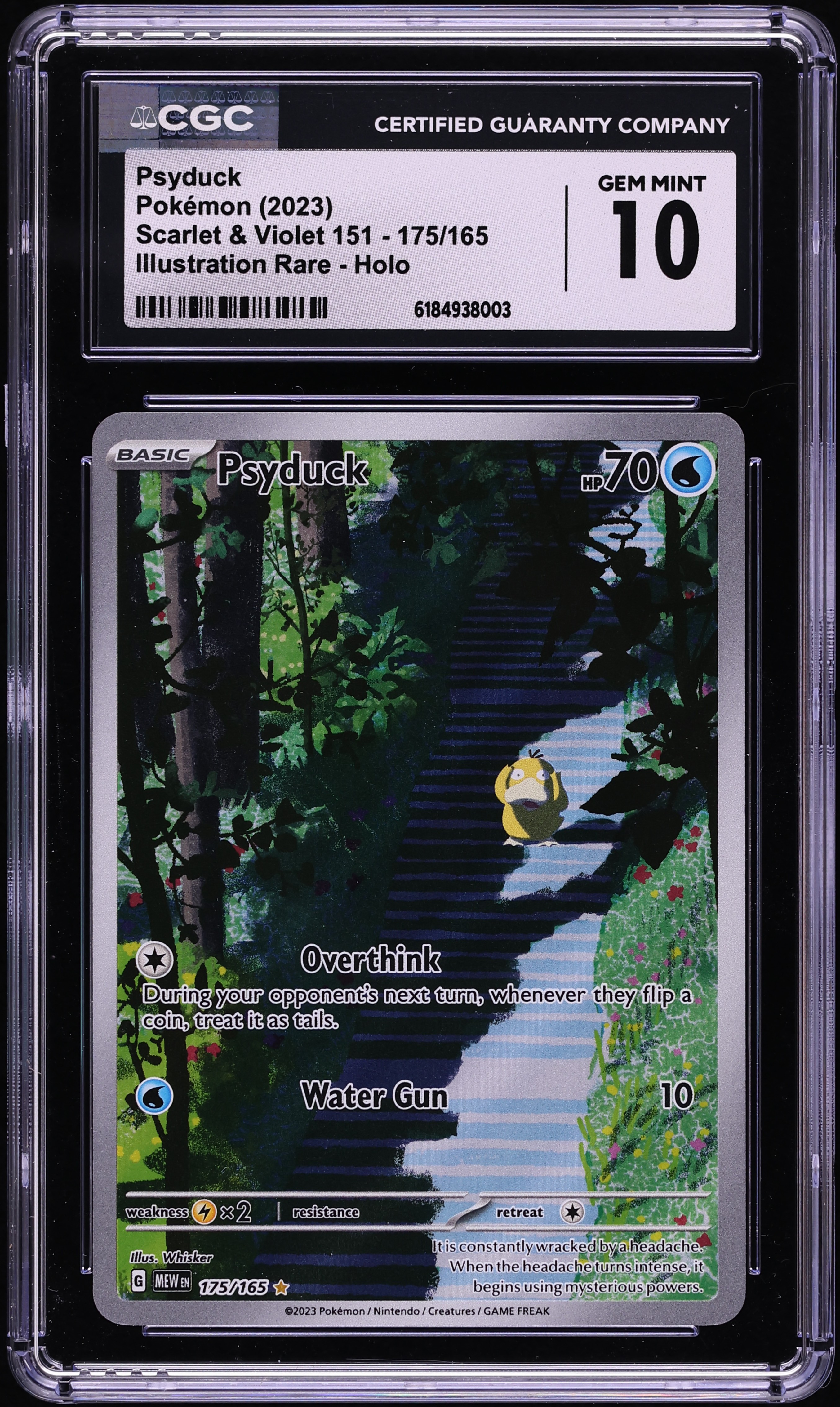 2023 Pokemon Scarlet & Violet 151 IR Psyduck #175 CGC 10 GEM MINT
