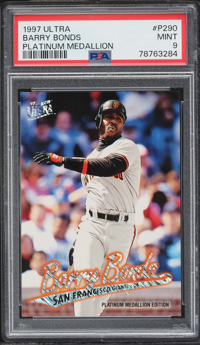 1997 Ultra Platinum Medallion Barry Bonds #P290 PSA 9 MINT