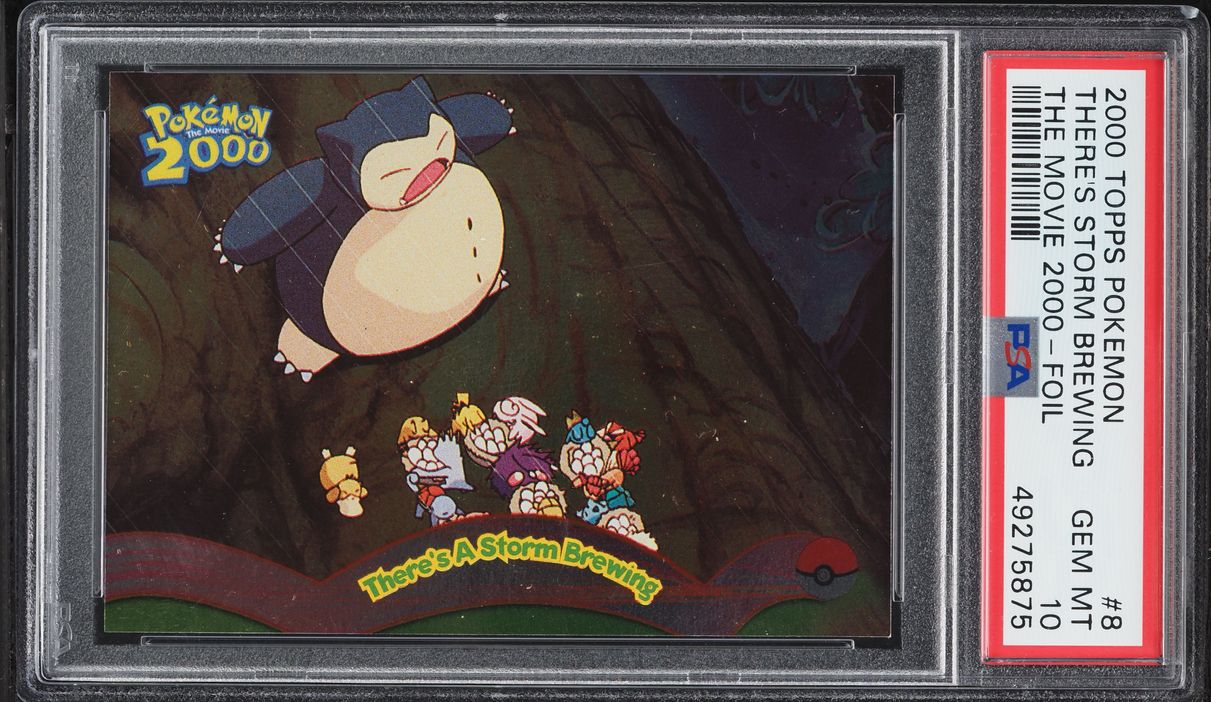 2000 Topps Pokemon The Movie Holo There's Storm Brewing #8 PSA 10 GEM MINT