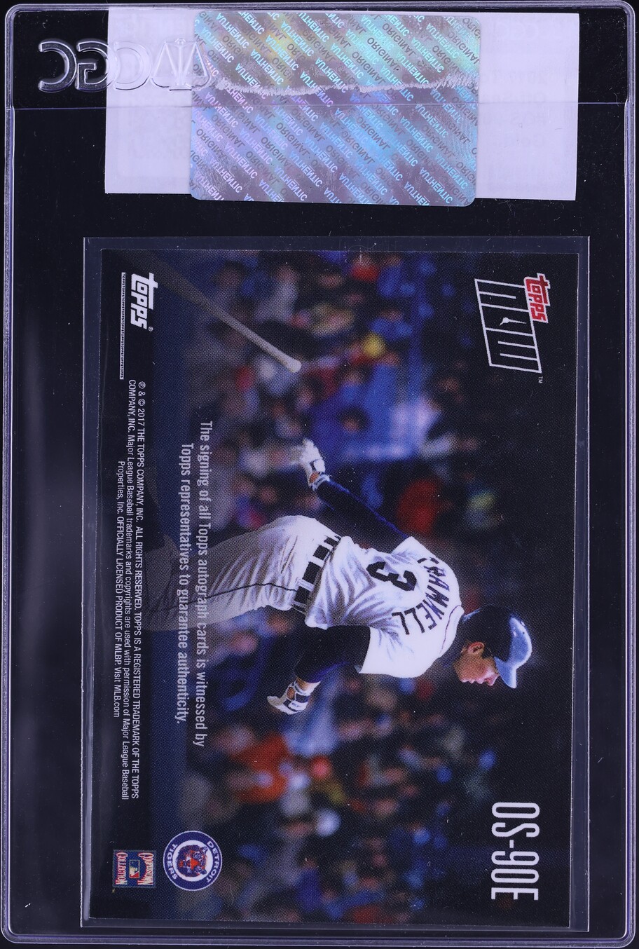 2017 Topps Now Off-Season Gold Alan Trammell AUTO 1/1 #OS-90E CGC AUTH