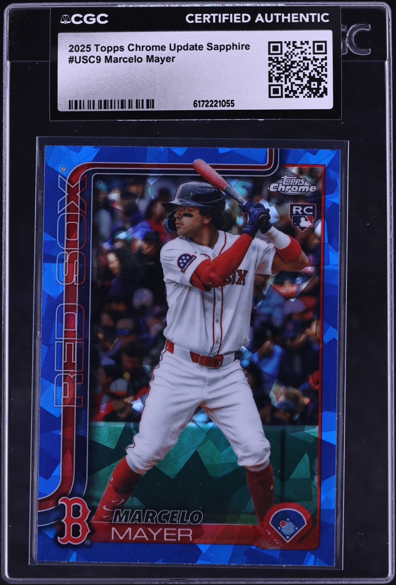 2025 Topps Chrome Update Sapphire Marcelo Mayer ROOKIE #USC9 CGC AUTH