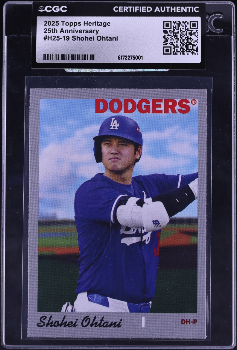 2025 Topps Heritage 25th Anniversary Shohei Ohtani #H25-19 CGC AUTH