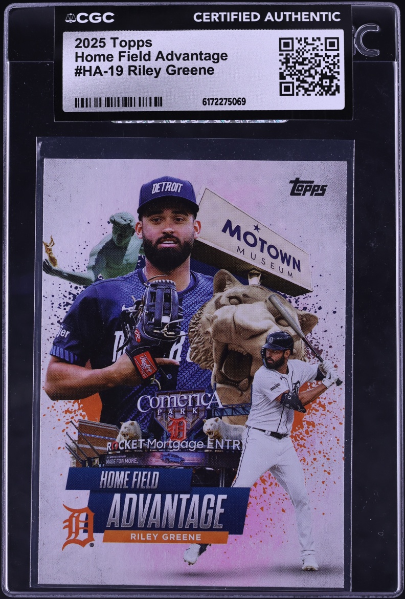 2025 Topps Home Field Advantage Riley Greene #HA-19 CGC AUTH