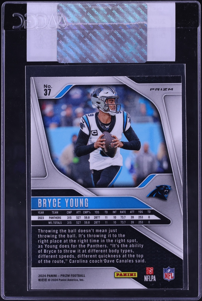 2024 Panini Prizm Disco Bryce Young #37 CGC AUTH