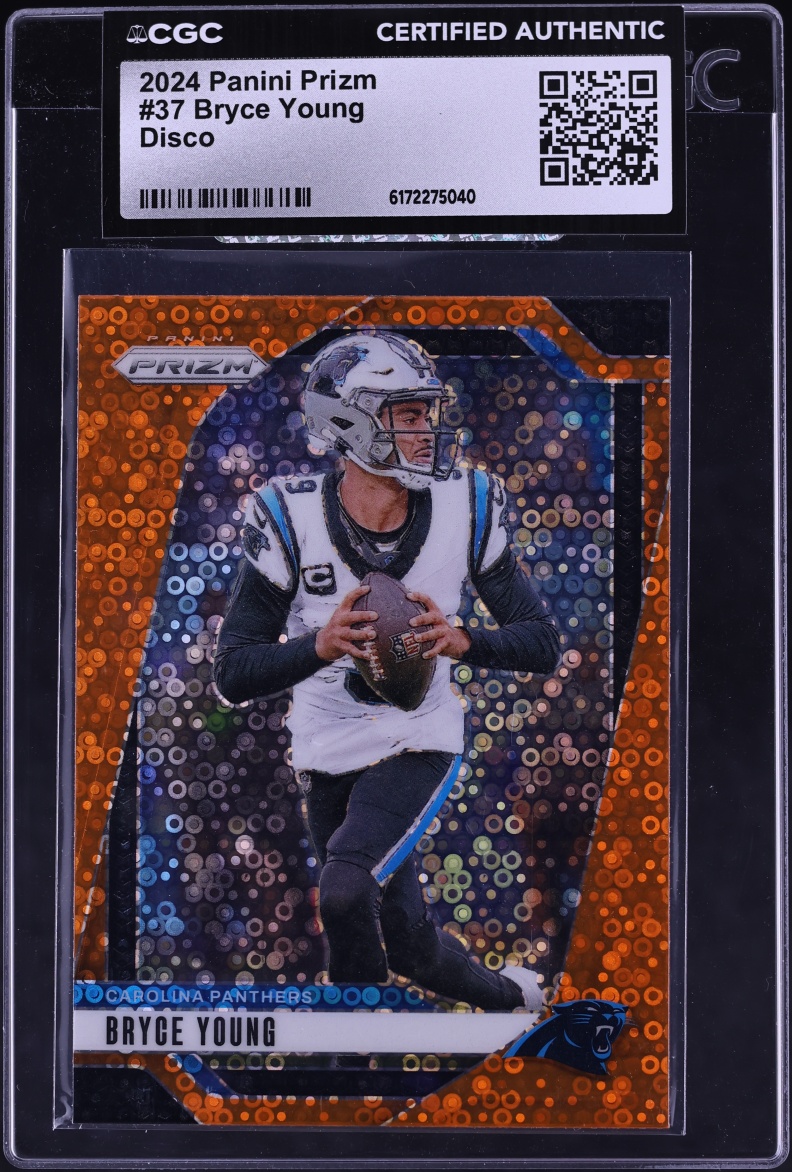 2024 Panini Prizm Disco Bryce Young #37 CGC AUTH