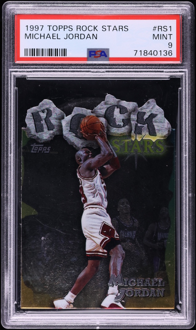 1997 Topps Rock Stars Die-Cut Michael Jordan #RS1 PSA 9 MINT